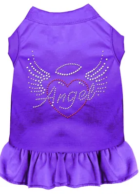 Angel Heart Rhinestone Dress Purple Xs (8)