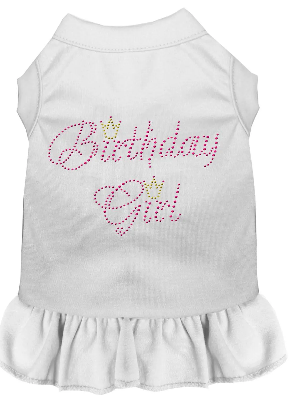 Birthday Girl Rhinestone Dress White Xxxl (20)