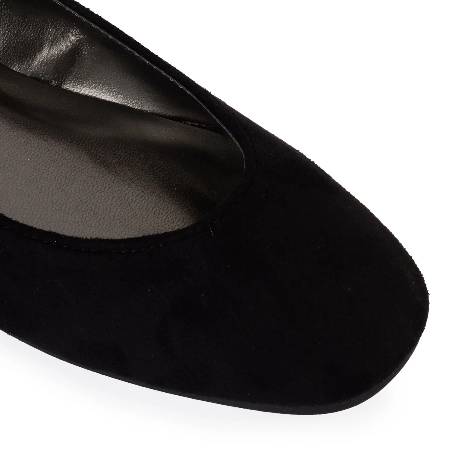 Black Slip On Ballerina Flats