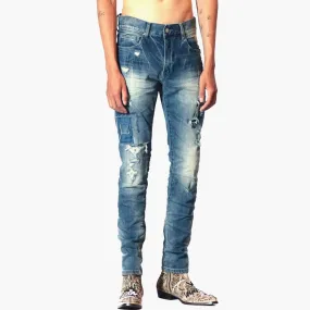 Bleunoir Slim Distressed Jeans - Cordial Blue