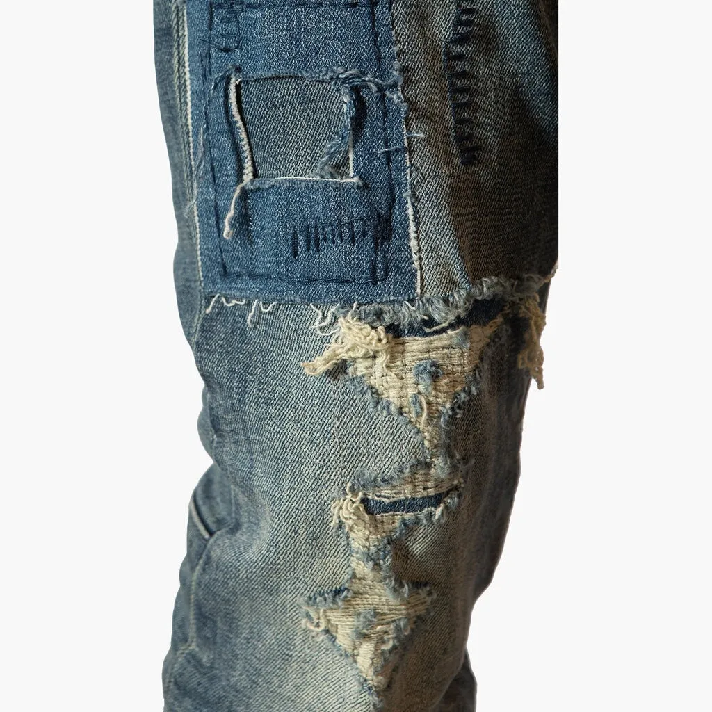 Bleunoir Slim Distressed Jeans - Cordial Blue