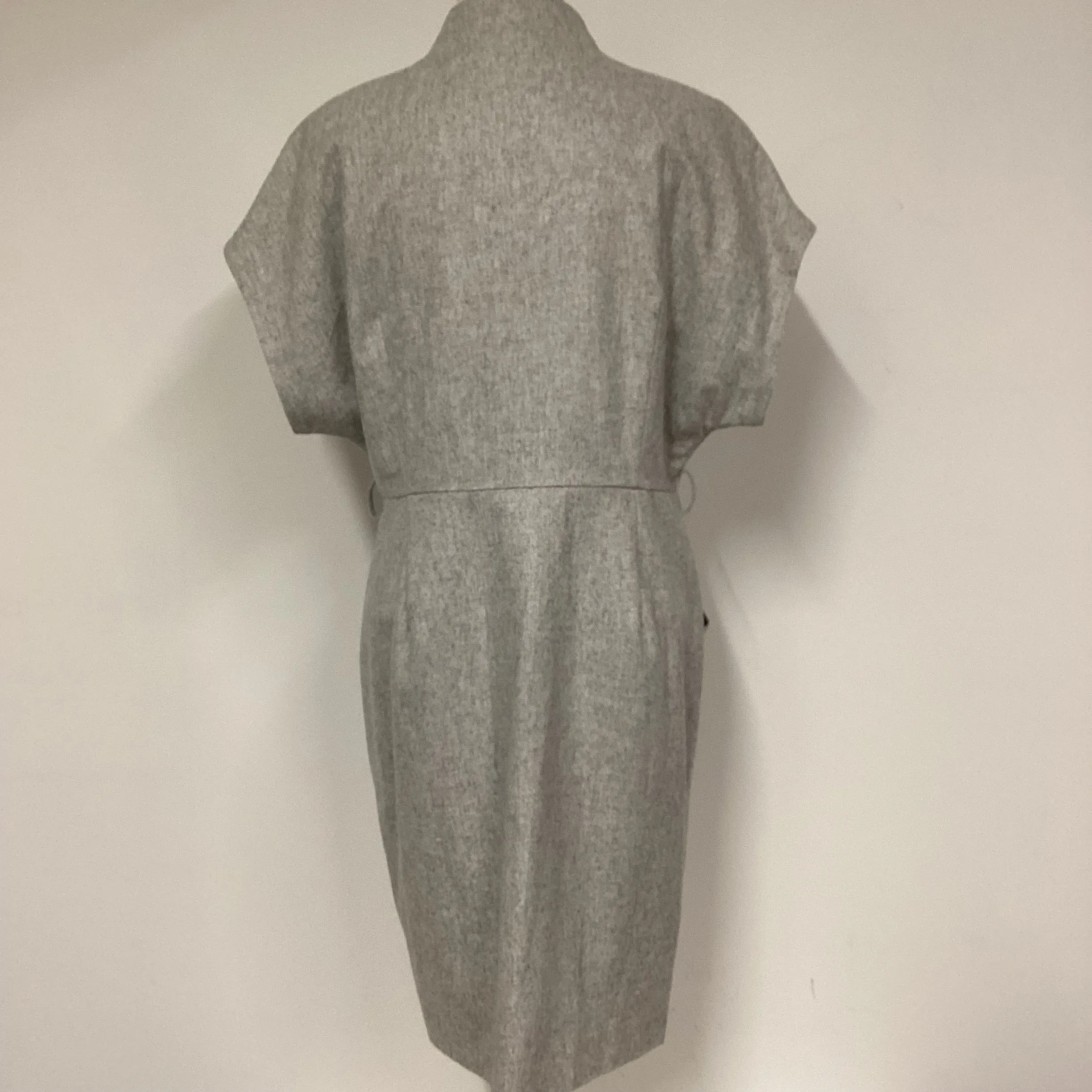 BNWT Oliver Bonas Grey Wool Wrap Dress Size 14