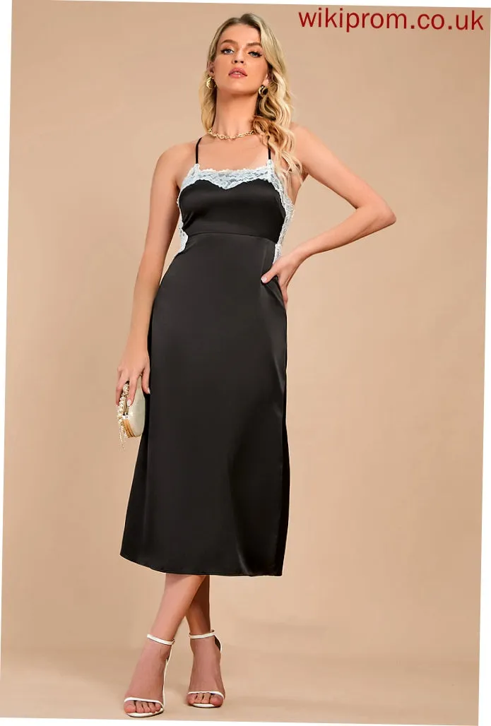 Bodycon Club Dresses Satin Midi V-Neck Essence Sexy Sleeveless Dresses