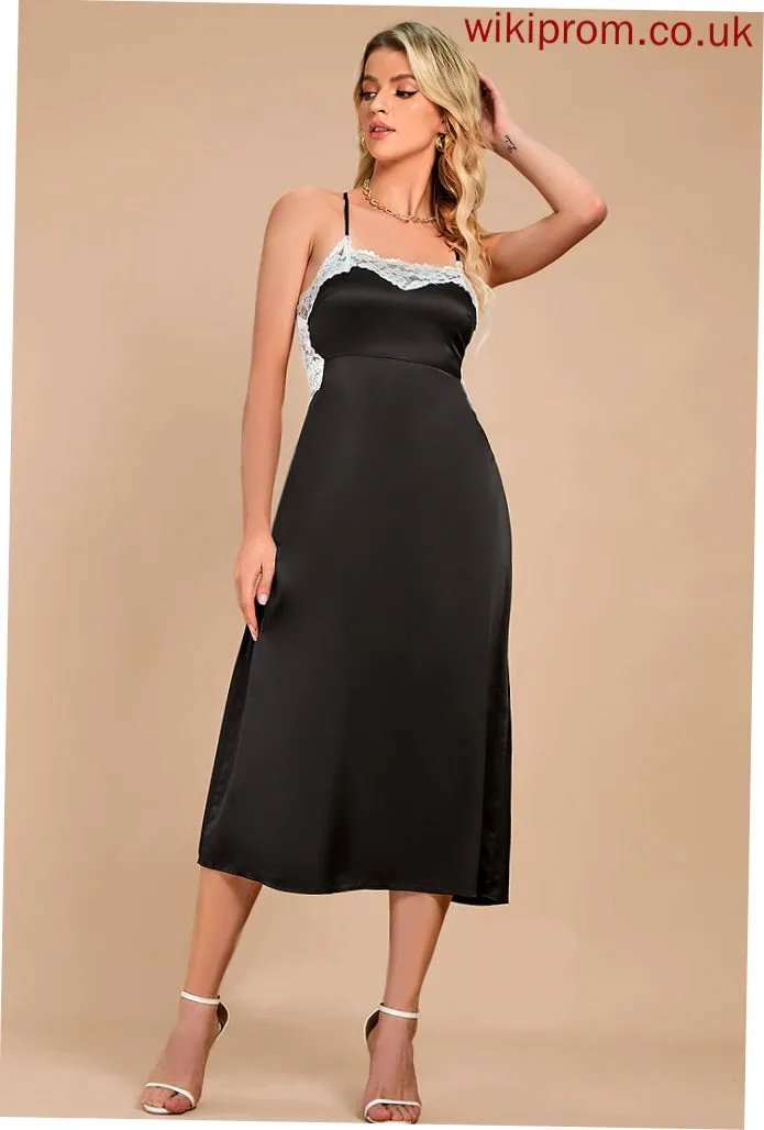 Bodycon Club Dresses Satin Midi V-Neck Essence Sexy Sleeveless Dresses