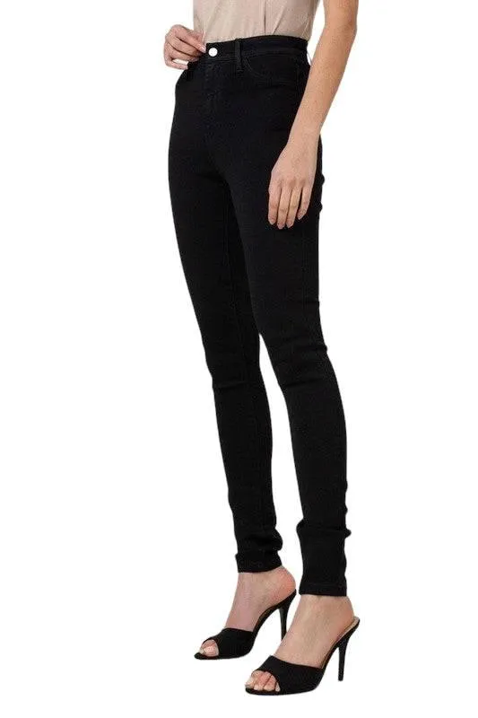 Classic High Waisted Black Skinny Jeans