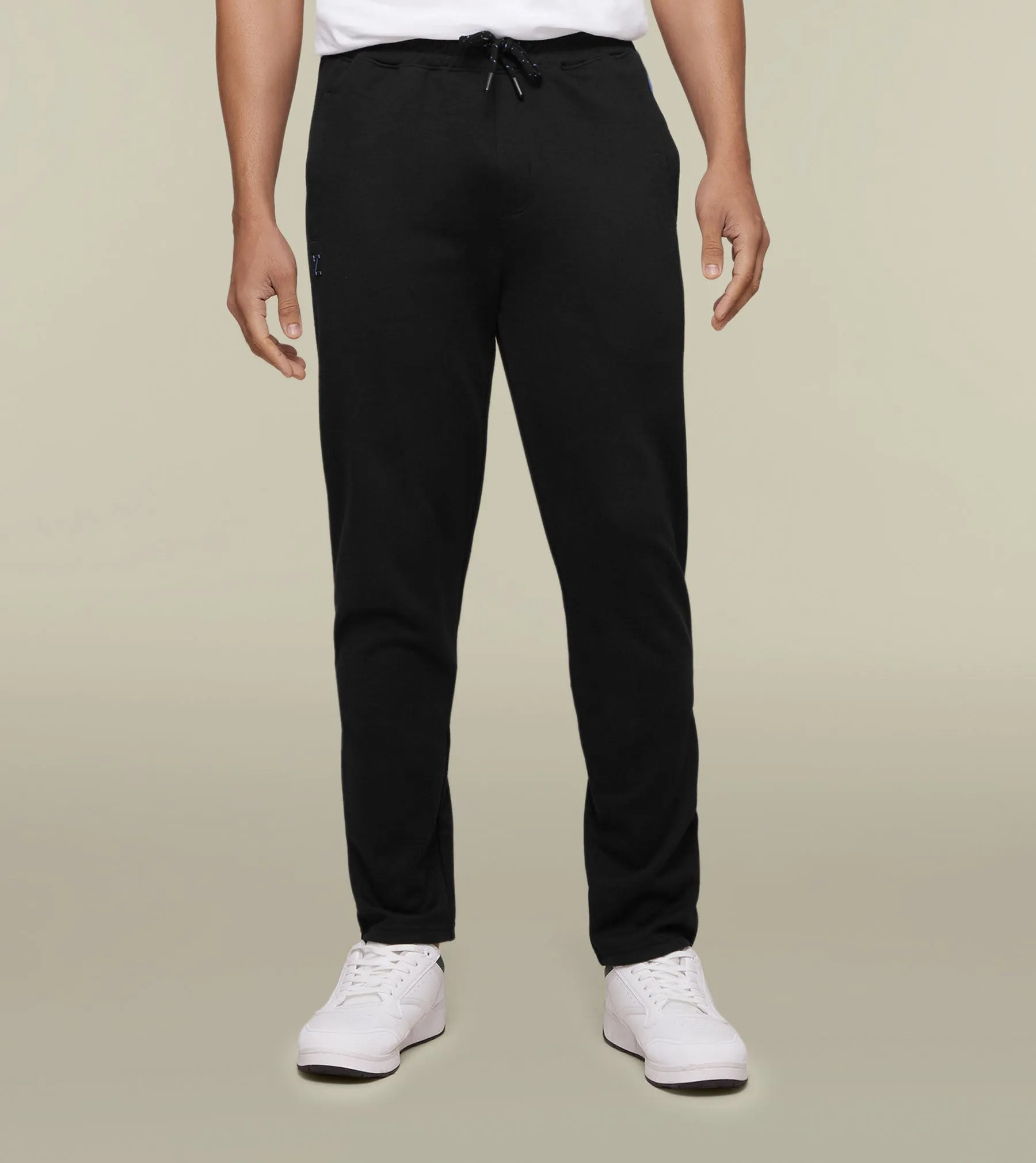 Code Cotton Rich Track Pants Pitch Black