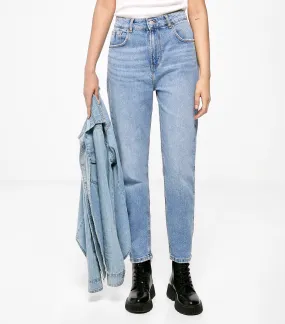 Cotton Mom Jeans Blue