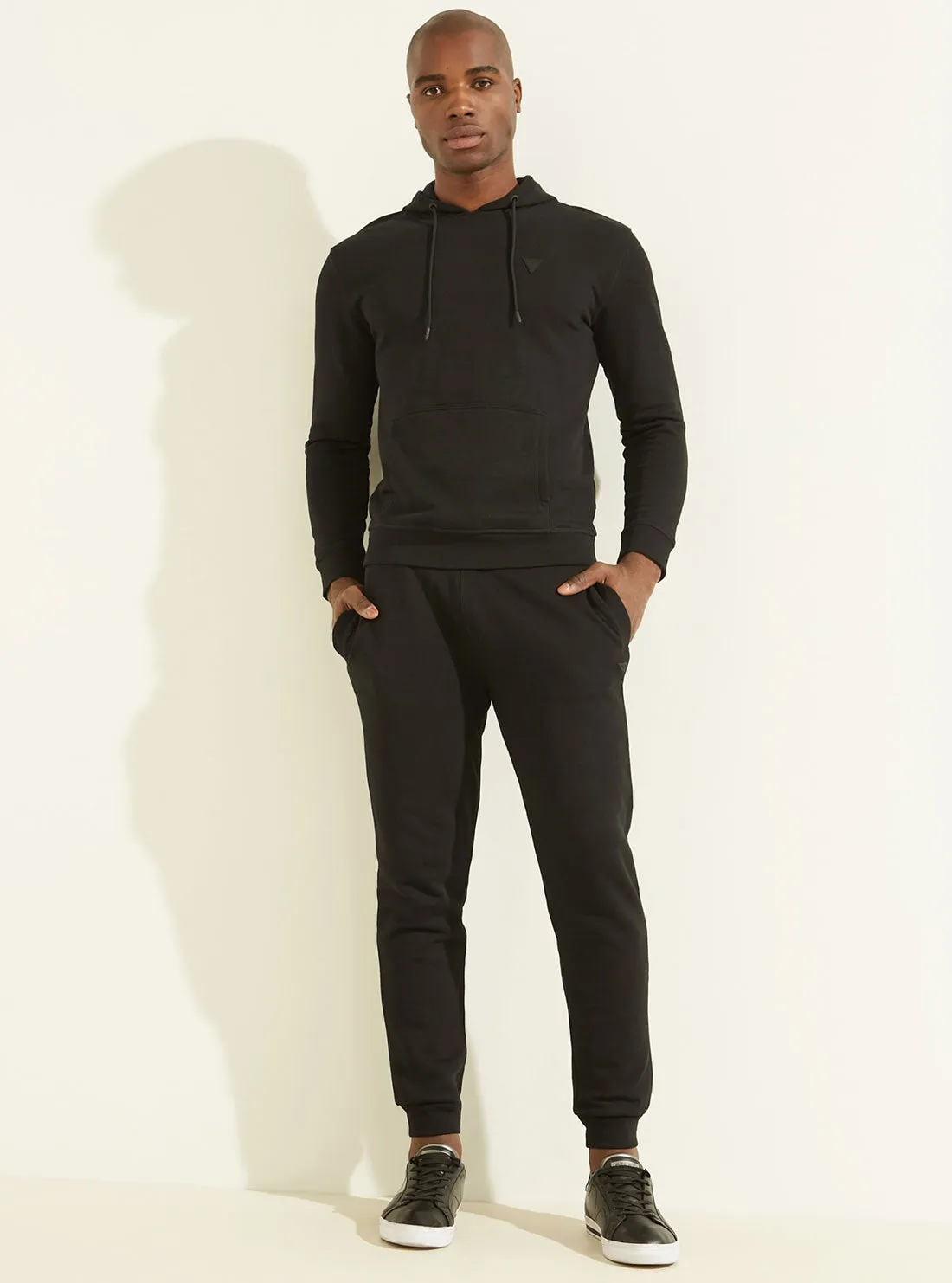 Eco Black Aldwin Active Logo Trackpants