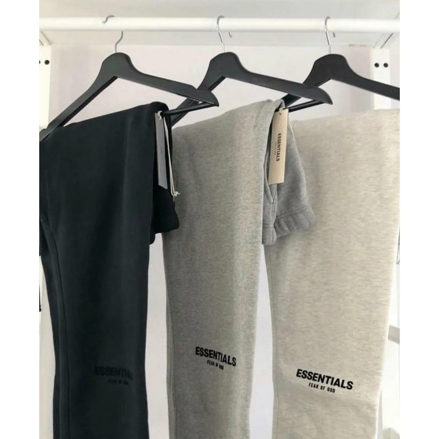 Fear of God Essentials Sweatpants - Core Collection Stretch Limo (Black)