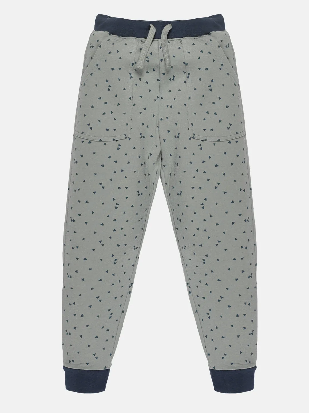 Girls Fleece AOP Track Pant