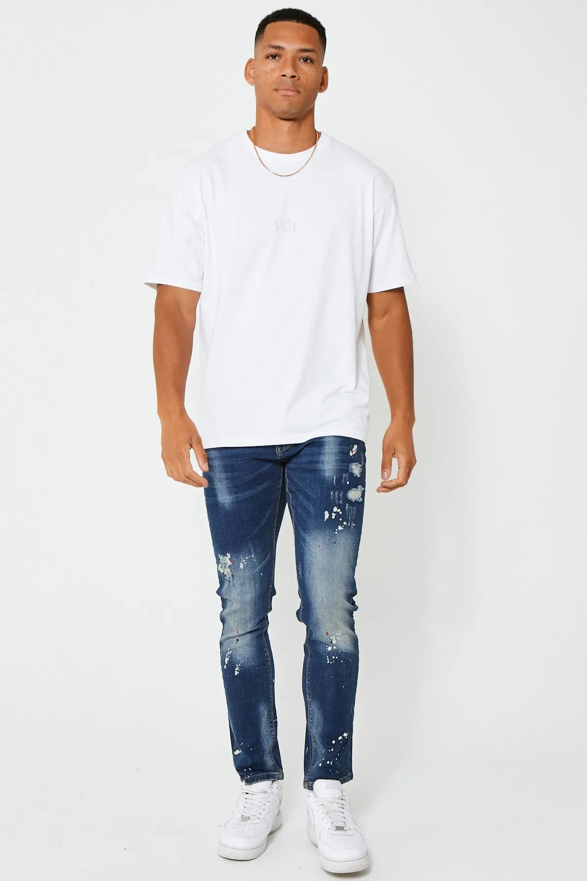 Hainault Tapered Jean - Mid Blue