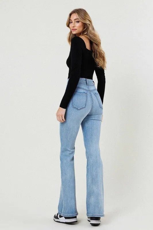 HIGH WAISTED FLARE JEAN