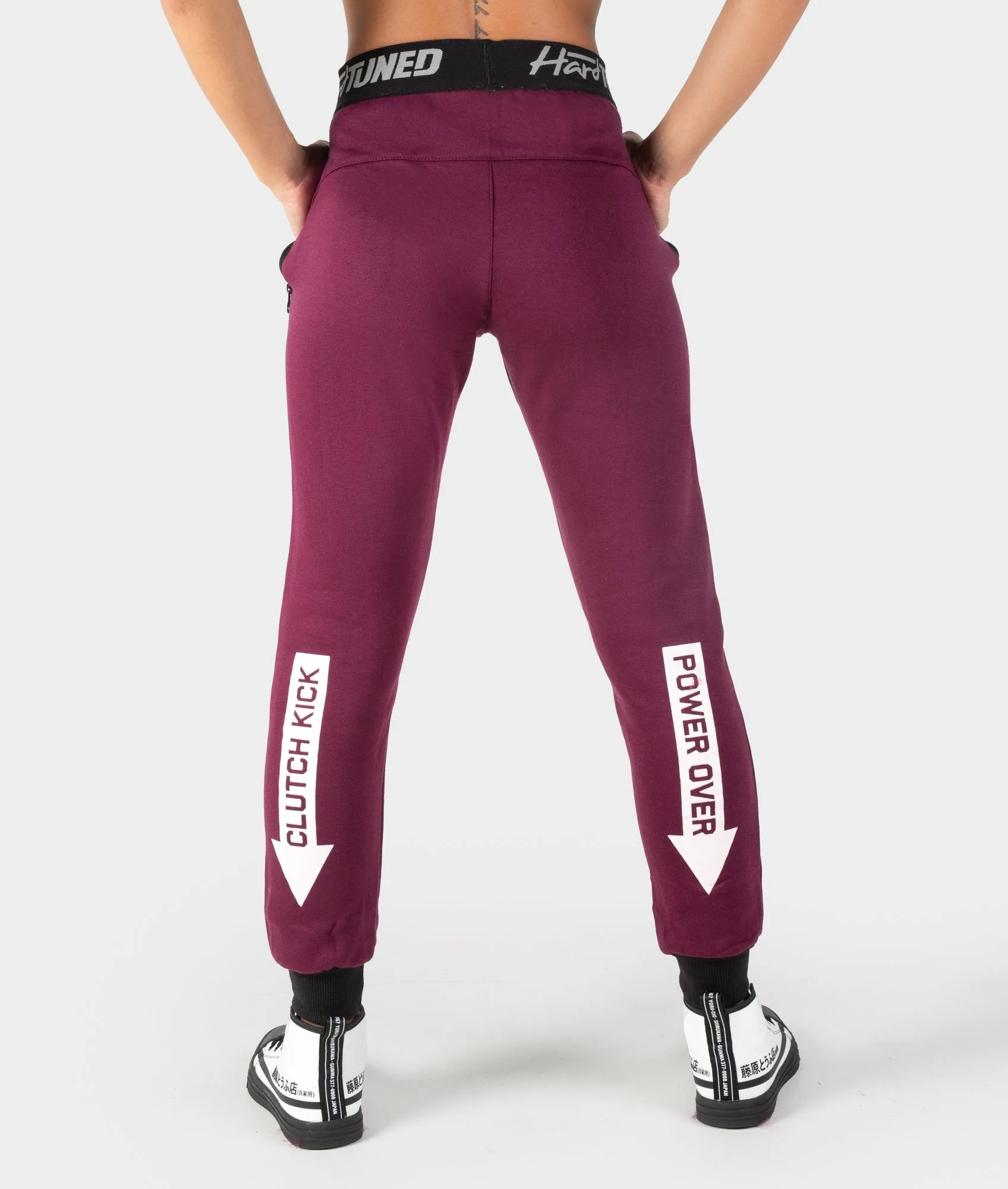 Ladies Power Over Trackies - Plum