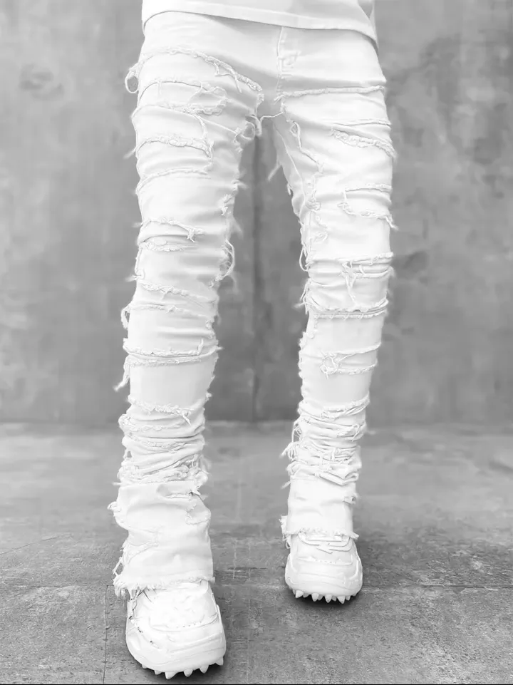 Men Stacked Jeans