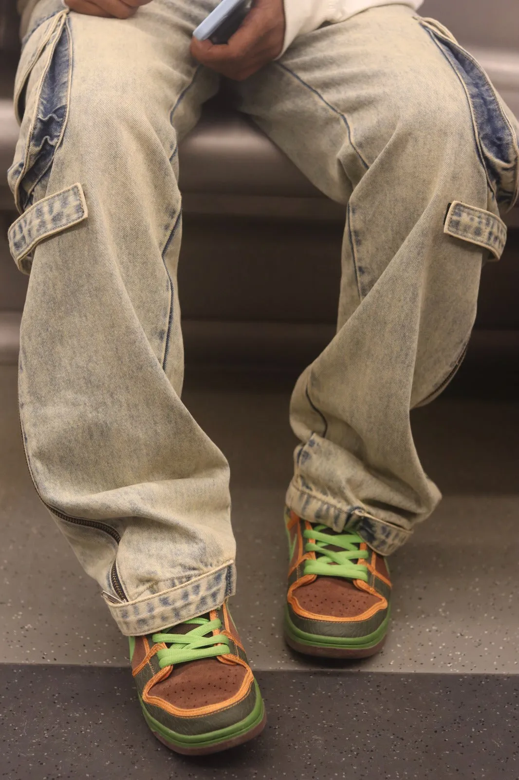 Men's Casual Street Style Distressed Baggy Jeans