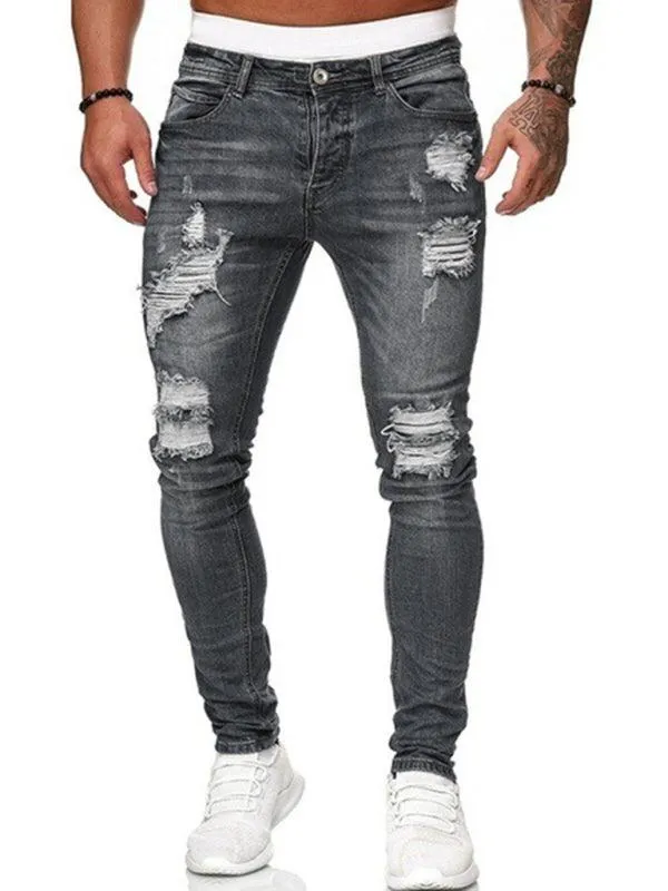 Men's Distressed Skinny Jeans