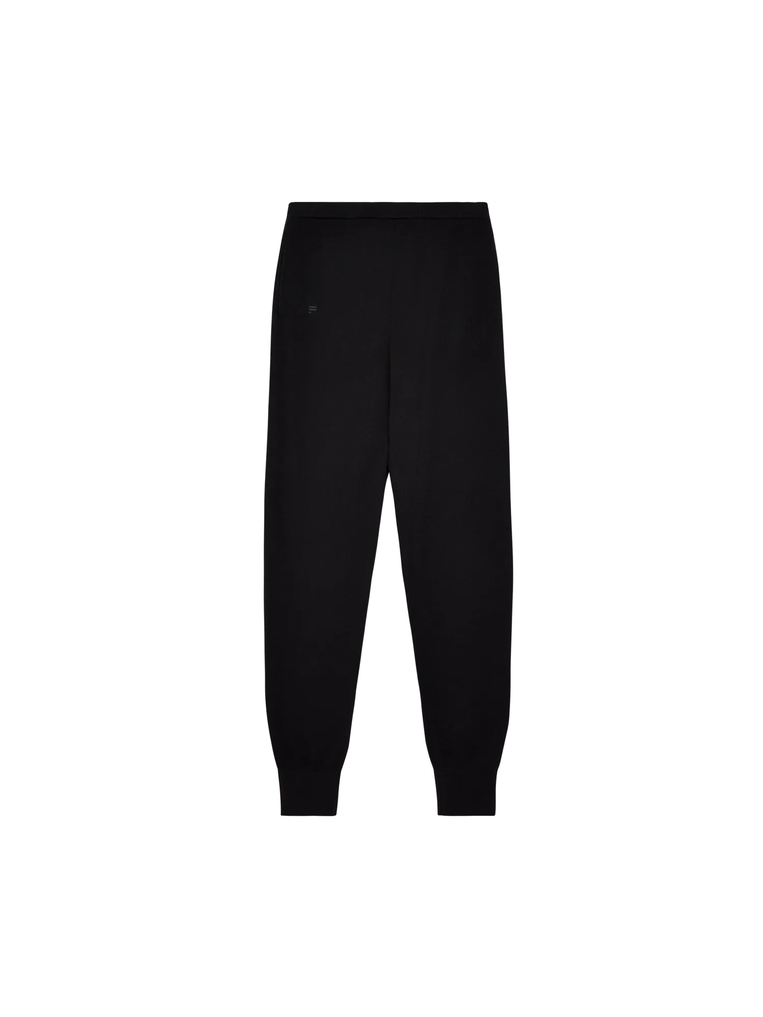 Mens Merino Wool Track Pants—black