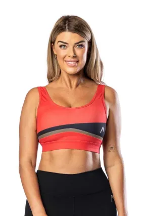 Mercury Womens Sports Bra Red/Sage/Black ACW019