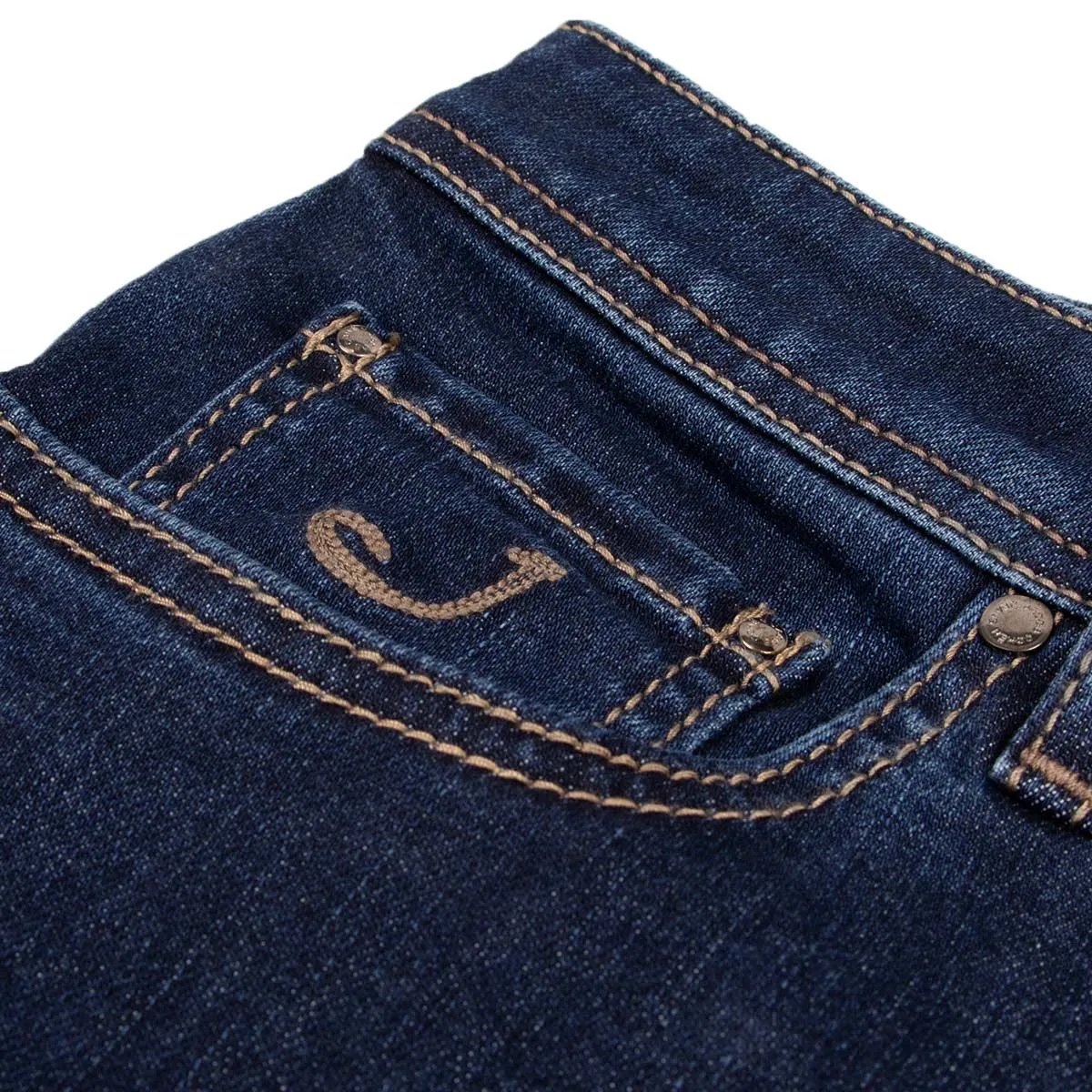 Mid Wash 'Bard' Slim Fit Jeans