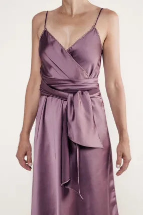 Ojas Wrap Dress - Mauve