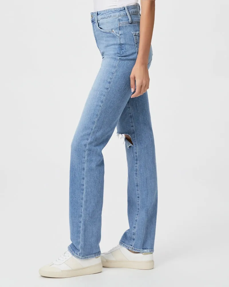 Paige Stella 31" Seamed Beltloops Jean in Azra Destructed