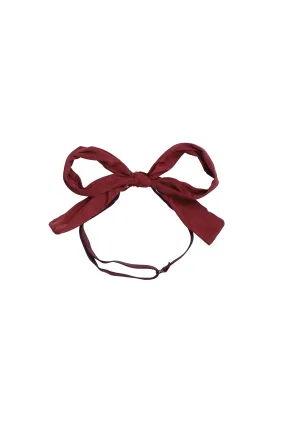 Party Bow Taffeta Wrap - Brick