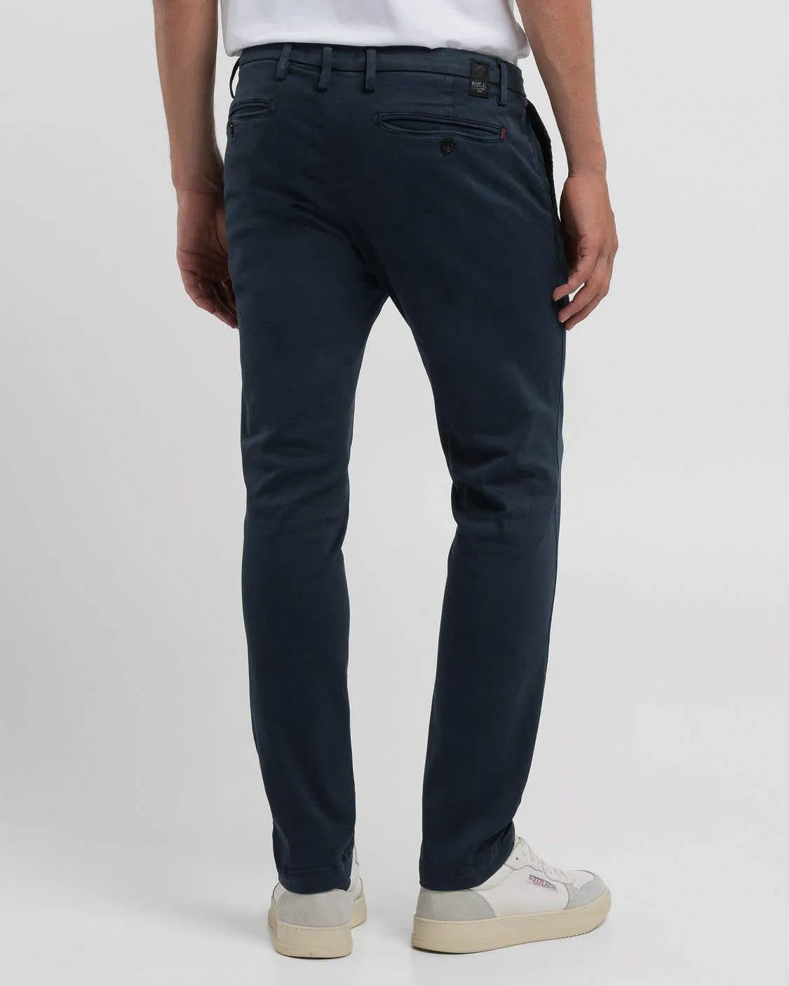 Replay Zeumar Hyperchino Colour XLITE Slim Mens Jeans - Blue