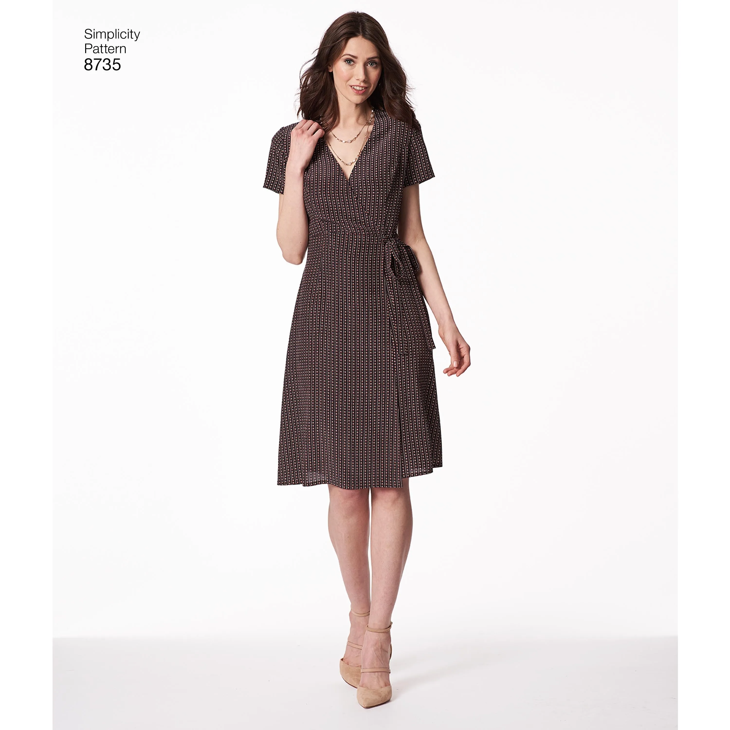 Simplicity Pattern 8735  Misses'/Miss Petite Wrap Dress