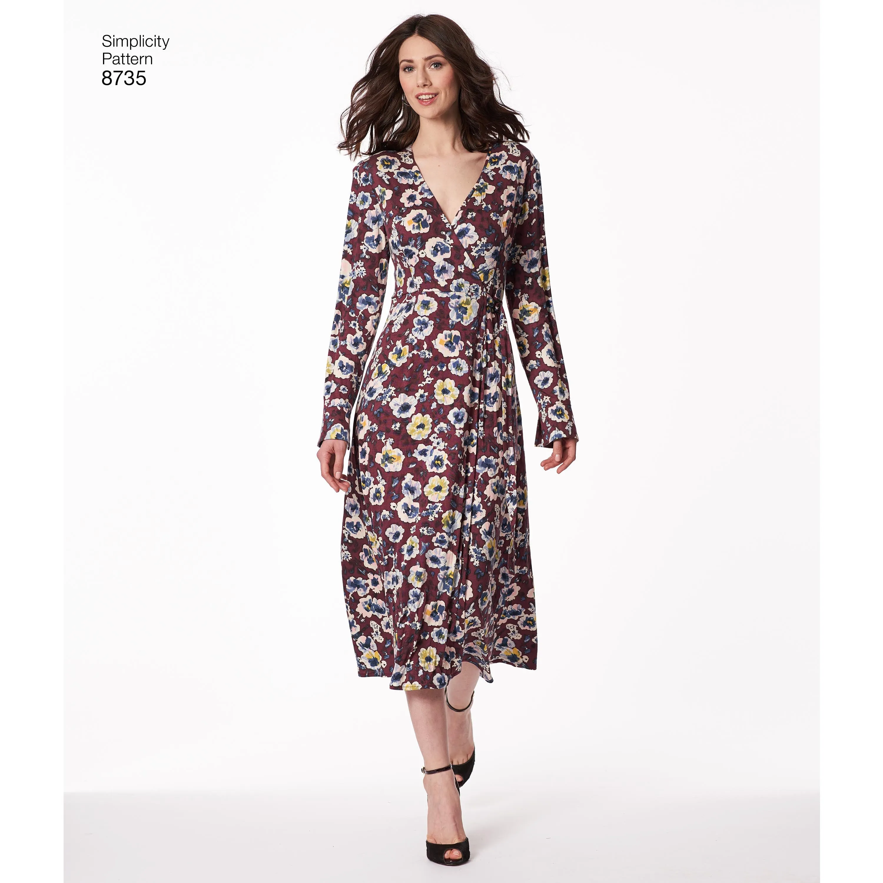 Simplicity Pattern 8735  Misses'/Miss Petite Wrap Dress