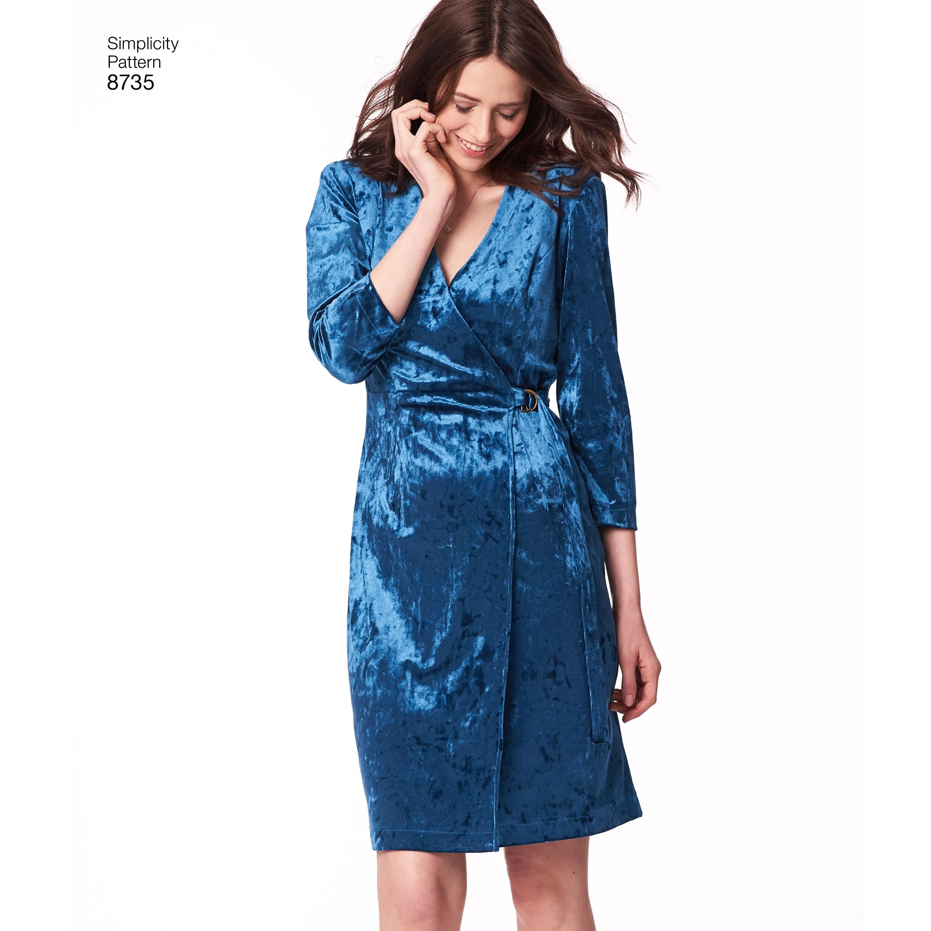 Simplicity Pattern 8735  Misses'/Miss Petite Wrap Dress