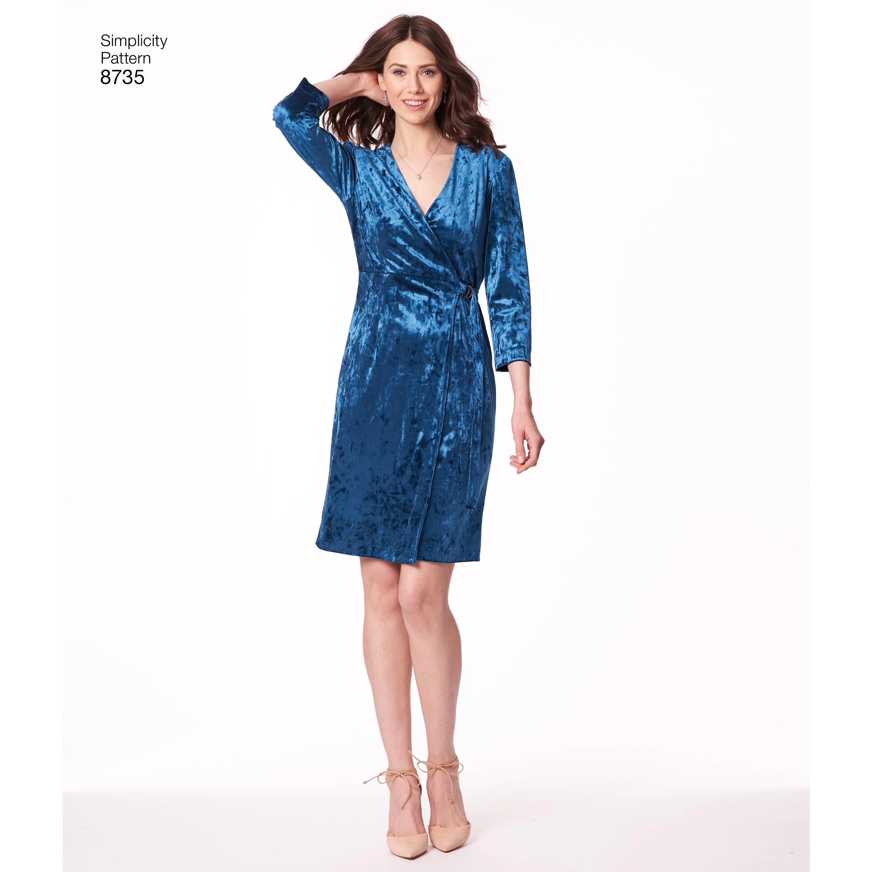 Simplicity Pattern 8735  Misses'/Miss Petite Wrap Dress