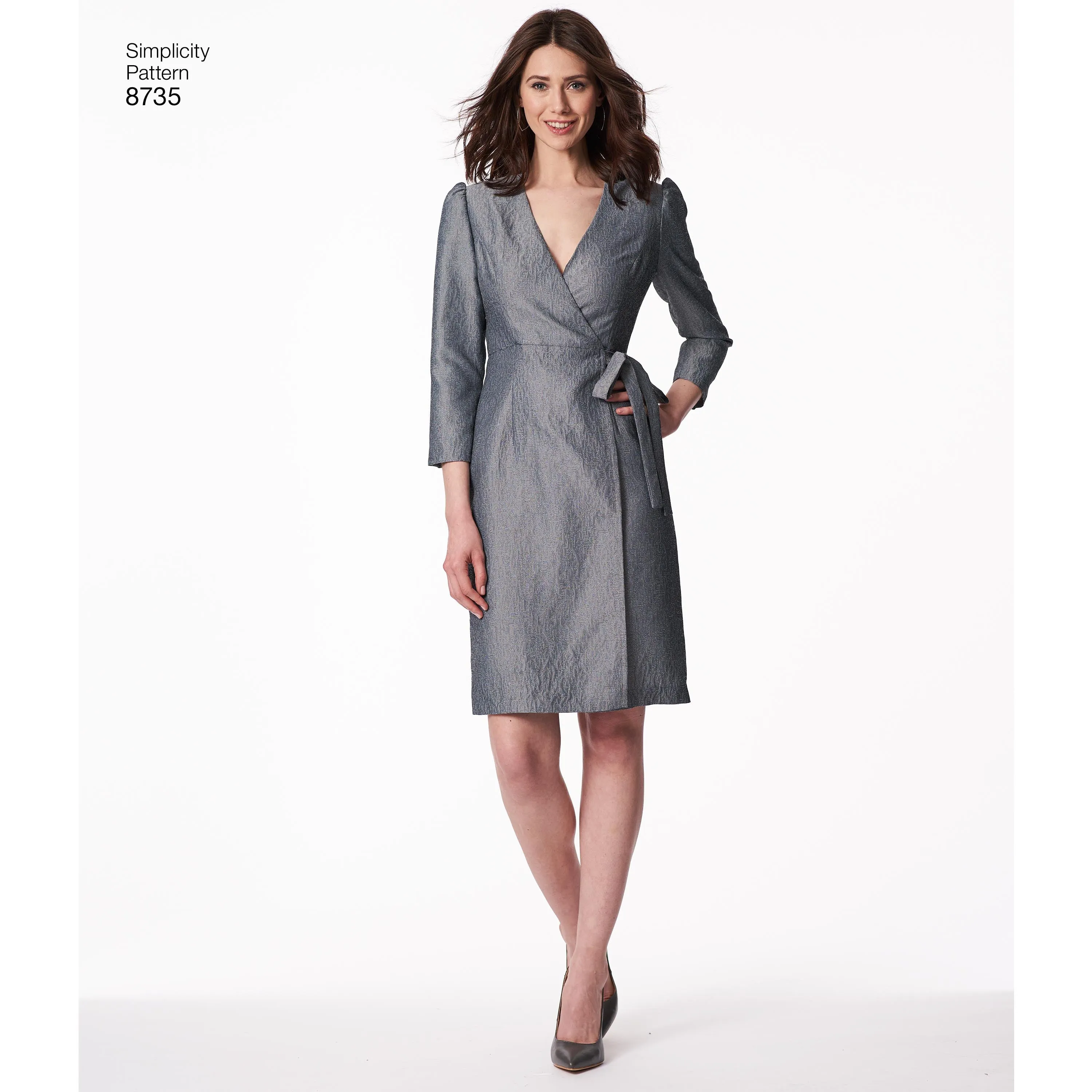 Simplicity Pattern 8735  Misses'/Miss Petite Wrap Dress