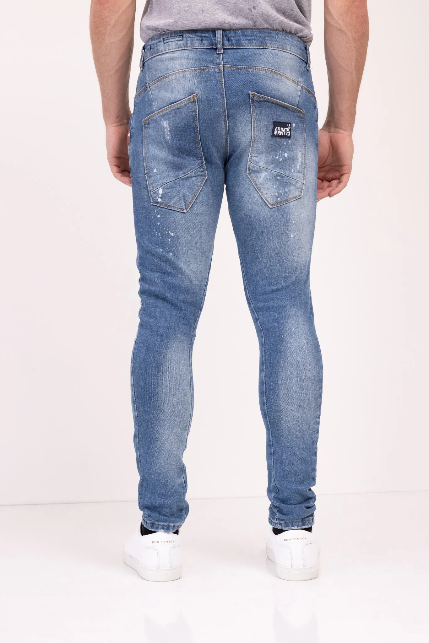 Slim-Fit Casual Jeans - Blue