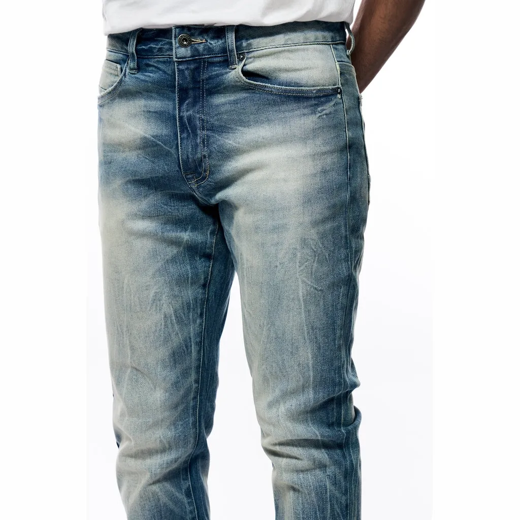 Slim Tapered Essential Premium Washed Jeans - Marion Blue