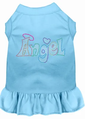 Technicolor Angel Rhinestone Pet Dress Baby Blue Sm (10)