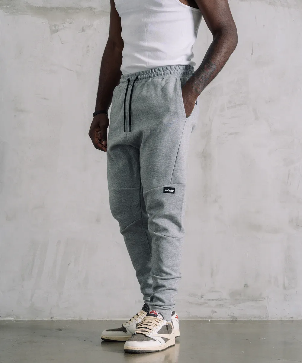 WNDRR Hoxton V2 Tech Trackpants (Grey Marle)