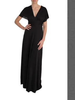 Wrap Dress - Maxi - Black